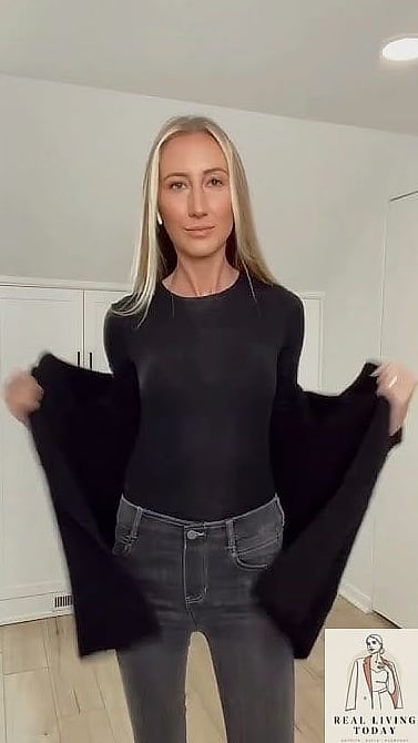 30 Millennial Mom Outfits That Are Seriously Stylish Right Now 16 The All-Black Uniform