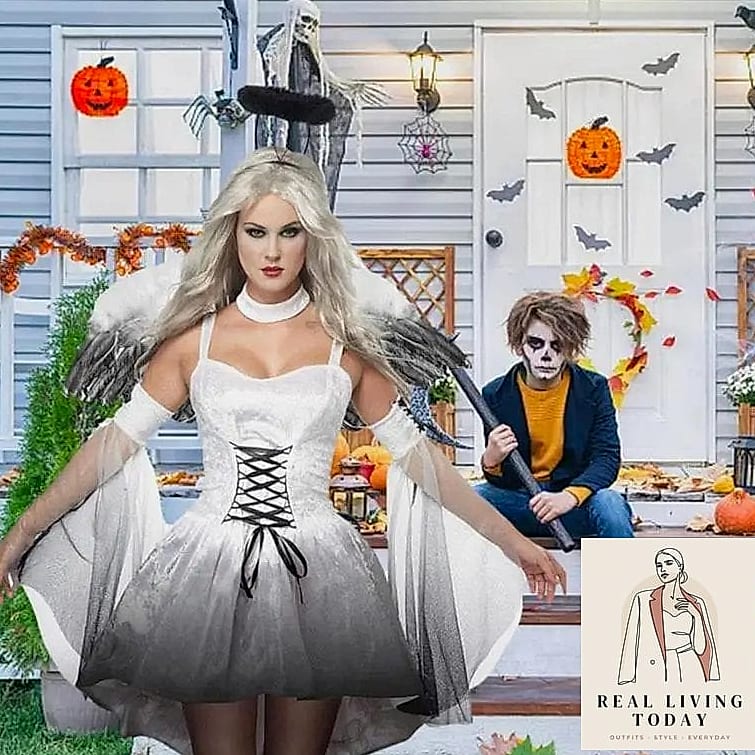 28 Iconic Halloween Costumes That Are Seriously Stylish Right Now 27 Angel Gone Editorial