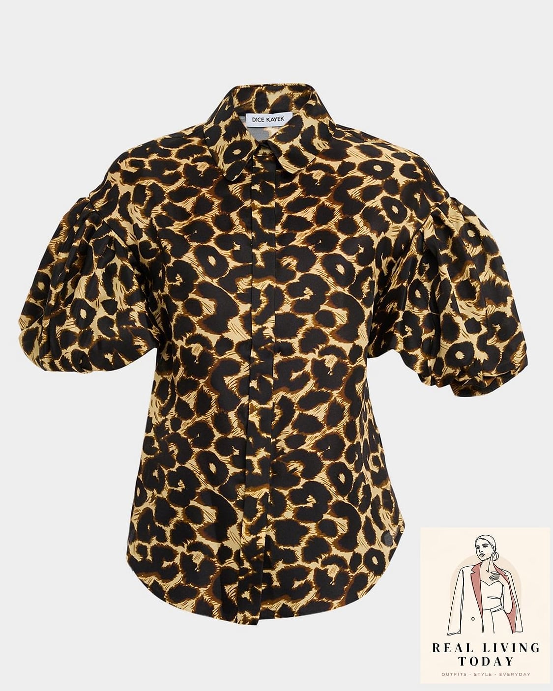 Animal Print Button Down With Black Jeans