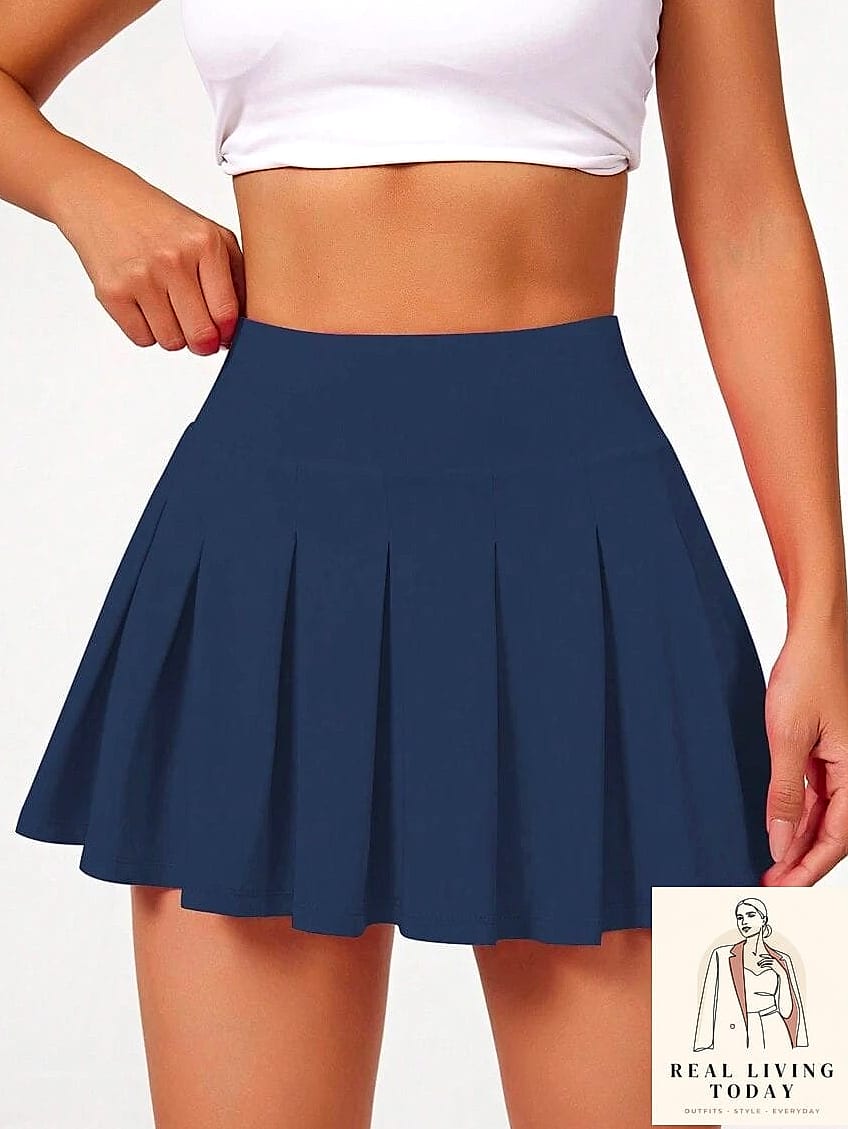 23 Short Skirt Outfits to Copy Right Now 6 Athletic Mini Skirt with a Bodysuit