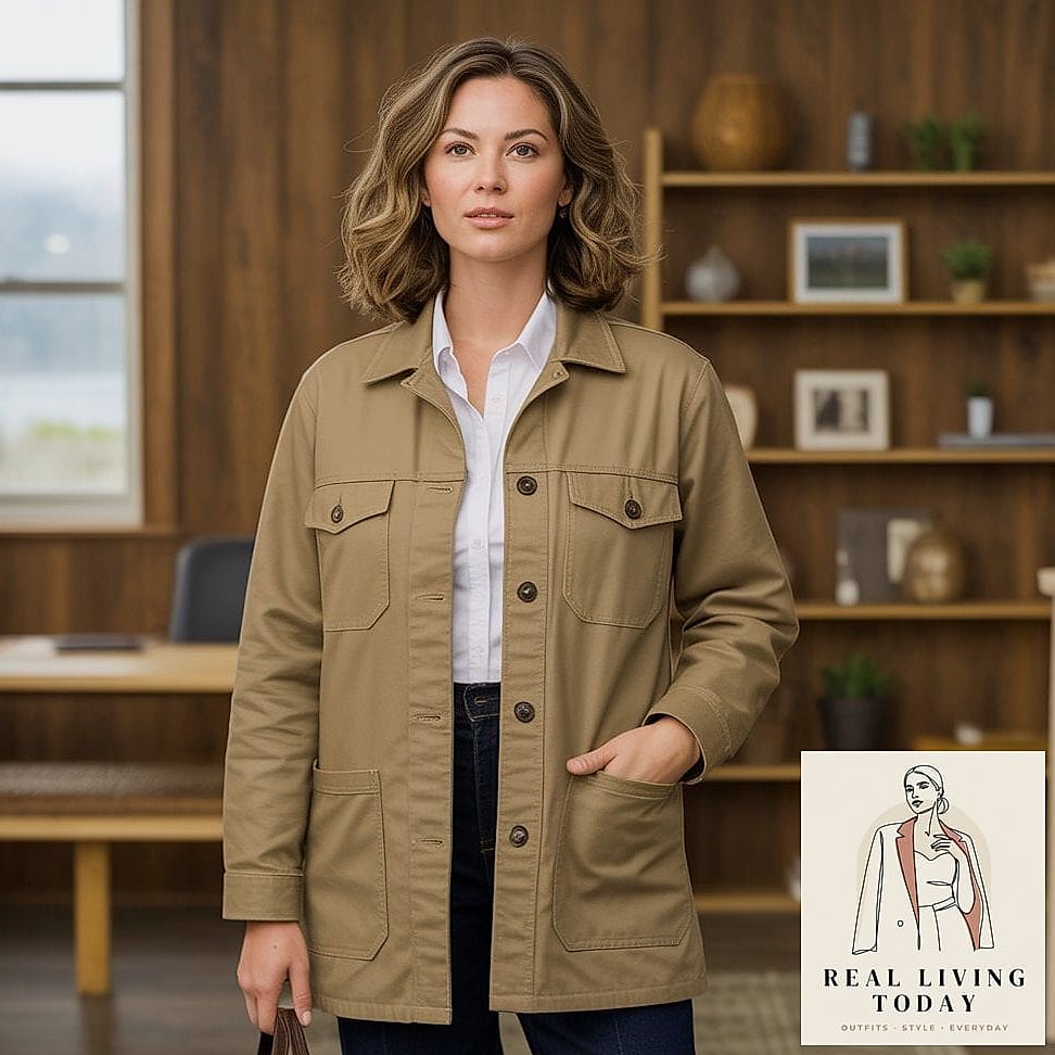22 Barn Jacket Outfits You'll Want to Wear on Repeat 7 Barn Jacket Layered Over a Hoodie