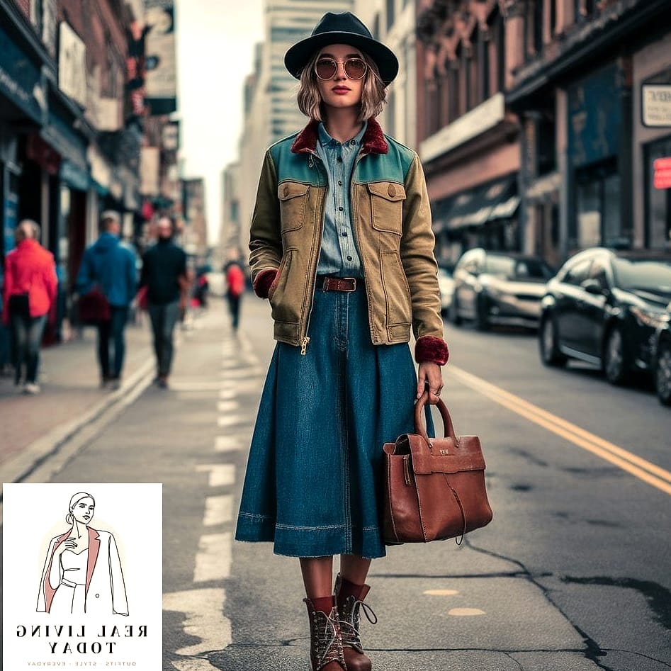 22 Barn Jacket Outfits You'll Want to Wear on Repeat 9 Barn Jacket With a Midi Skirt