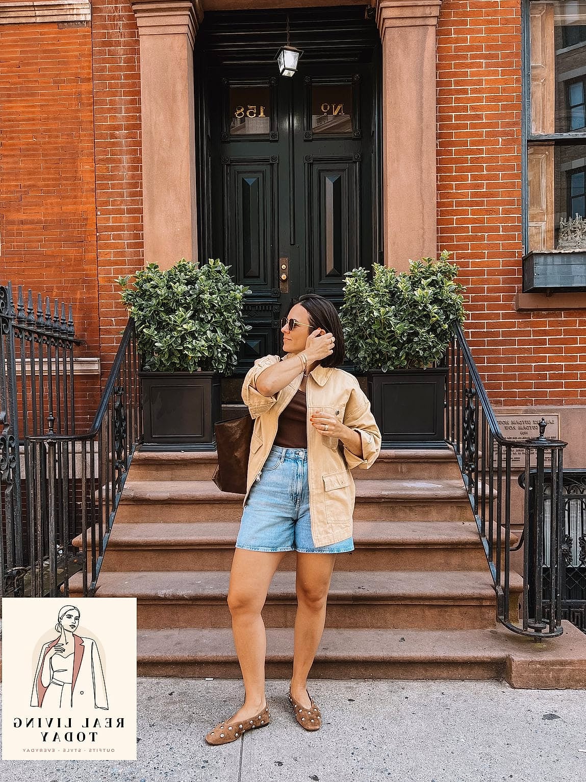 22 Barn Jacket Outfits You'll Want to Wear on Repeat 22 Barn Jacket and Running Shorts for Warmer Days