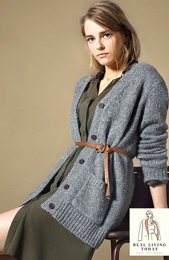 23 Cardigan Outfits Worth Pinning Immediately 16 The Belted Cardigan Dress