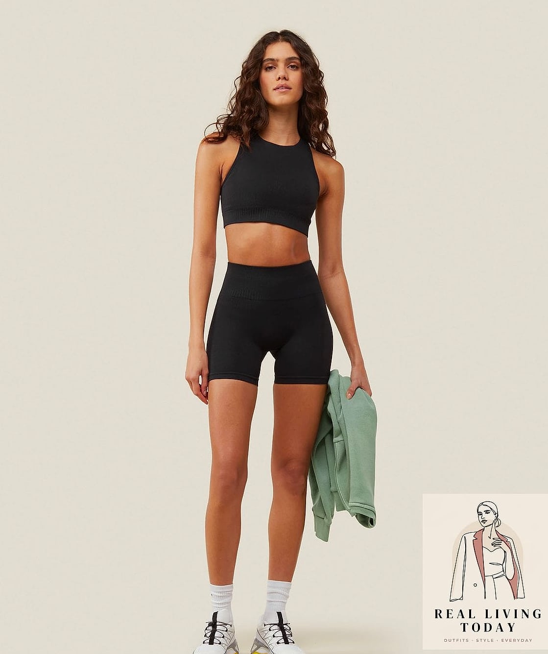 Biker Shorts Peeking Out Underneath