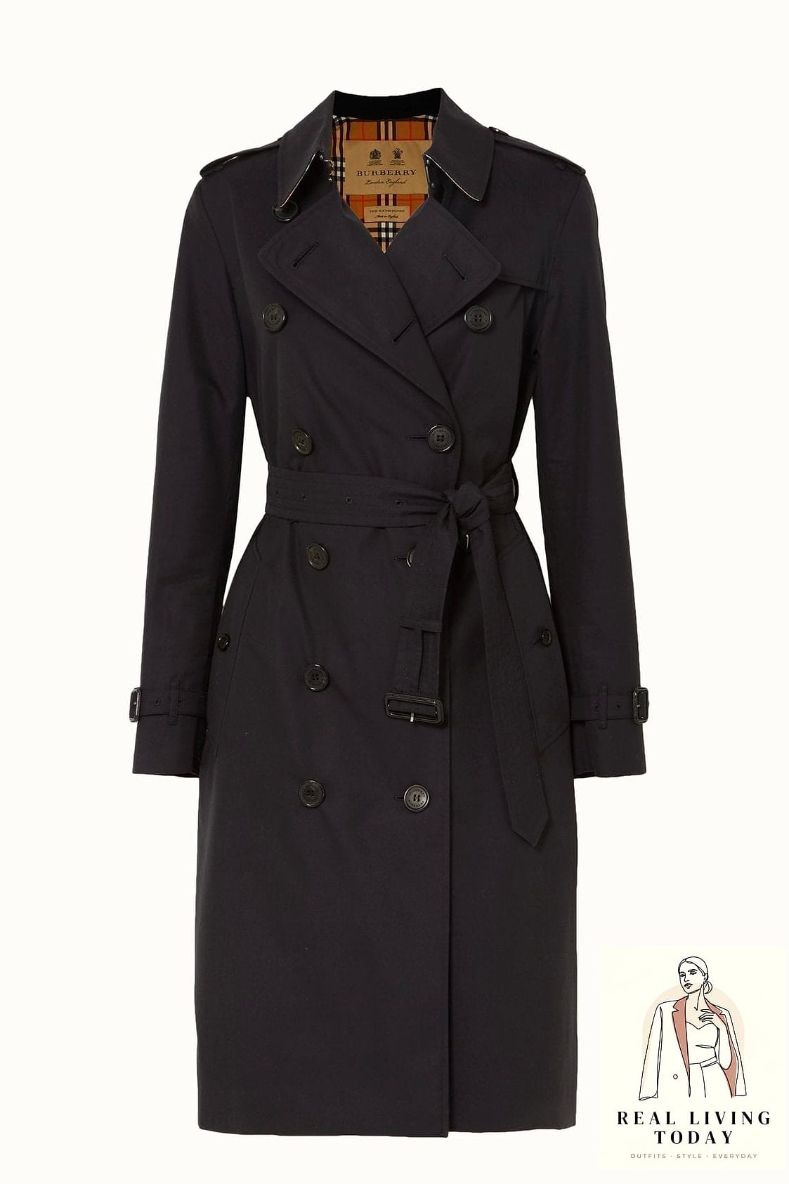 22 Trench Coat Outfit Worth Pinning Immediately 5 Black Trench and Wide-Leg Trousers