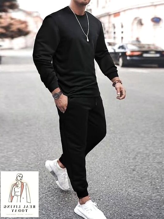 The Blazer and Sweatpants Power Combo