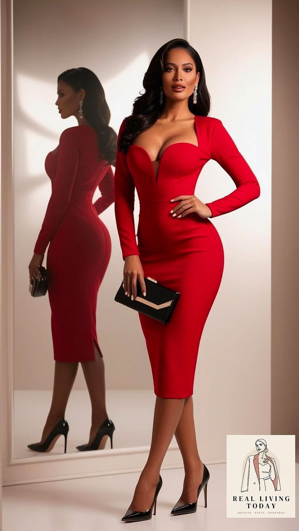 30 Millennial Mom Outfits That Are Seriously Stylish Right Now 13 Bodycon Dress for Date Night