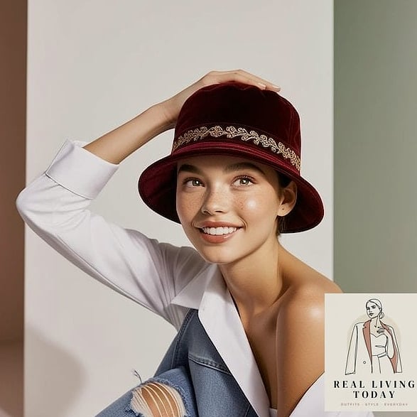 Bucket Hat and Casual Blazer for Off-Site Events