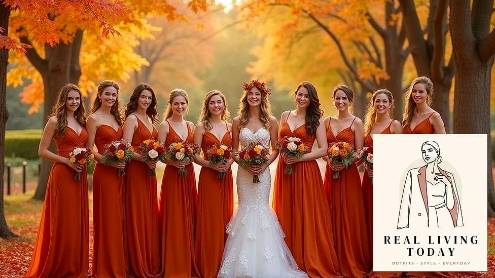 30 Dresses For A Fall Wedding As A Guest That Are Going Viral on Pinterest 10 Burnt Orange Wrap Midi With Long Sleeves