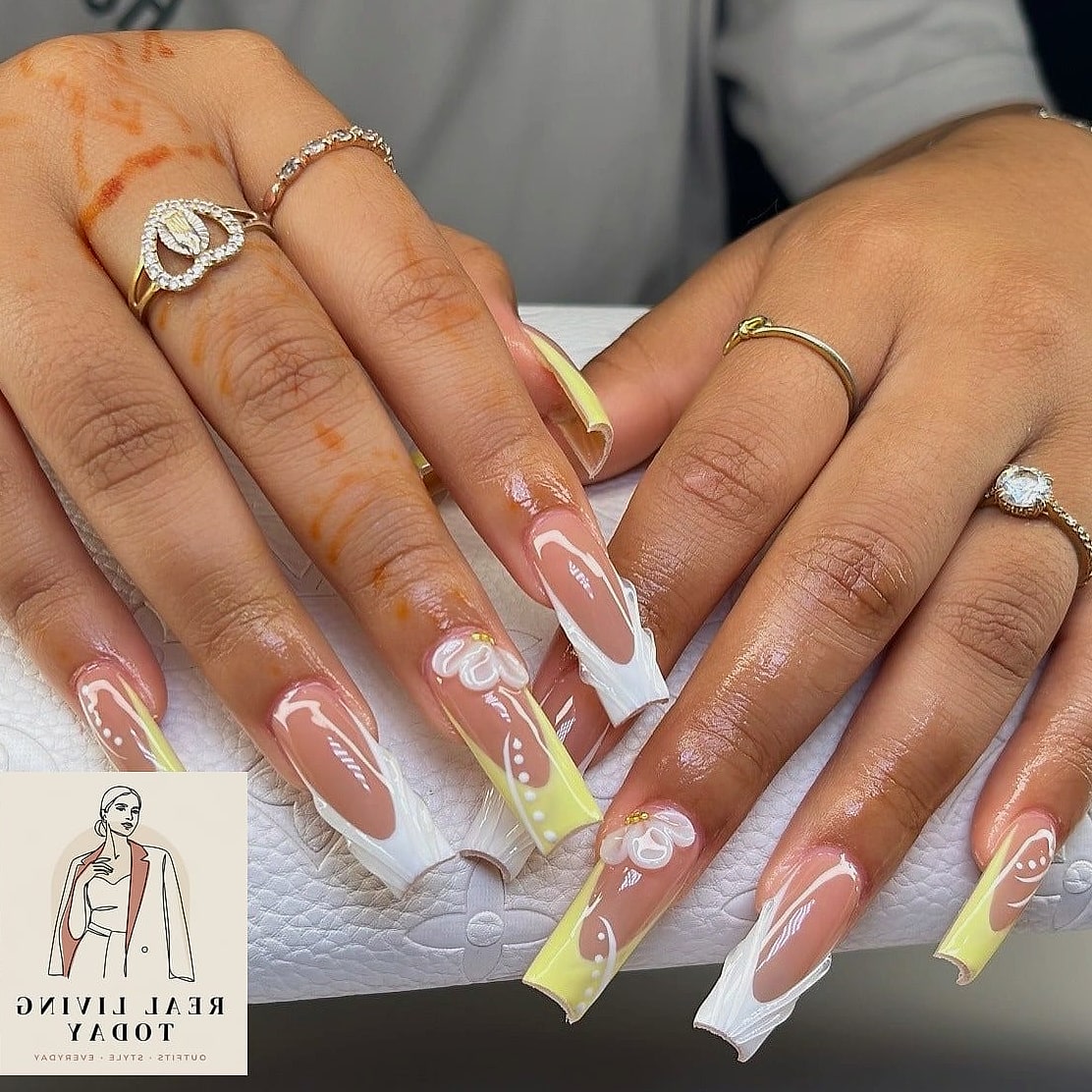 20 Butter Yellow Nails Worth Bookmarking Right Now 20 Butter Yellow Coffin Nails