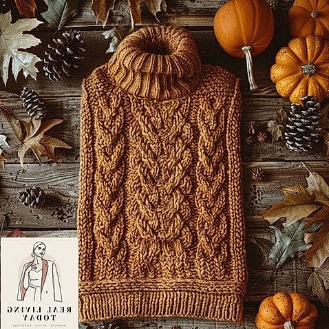 Cable Knit Sweater Dress With Tall Boots