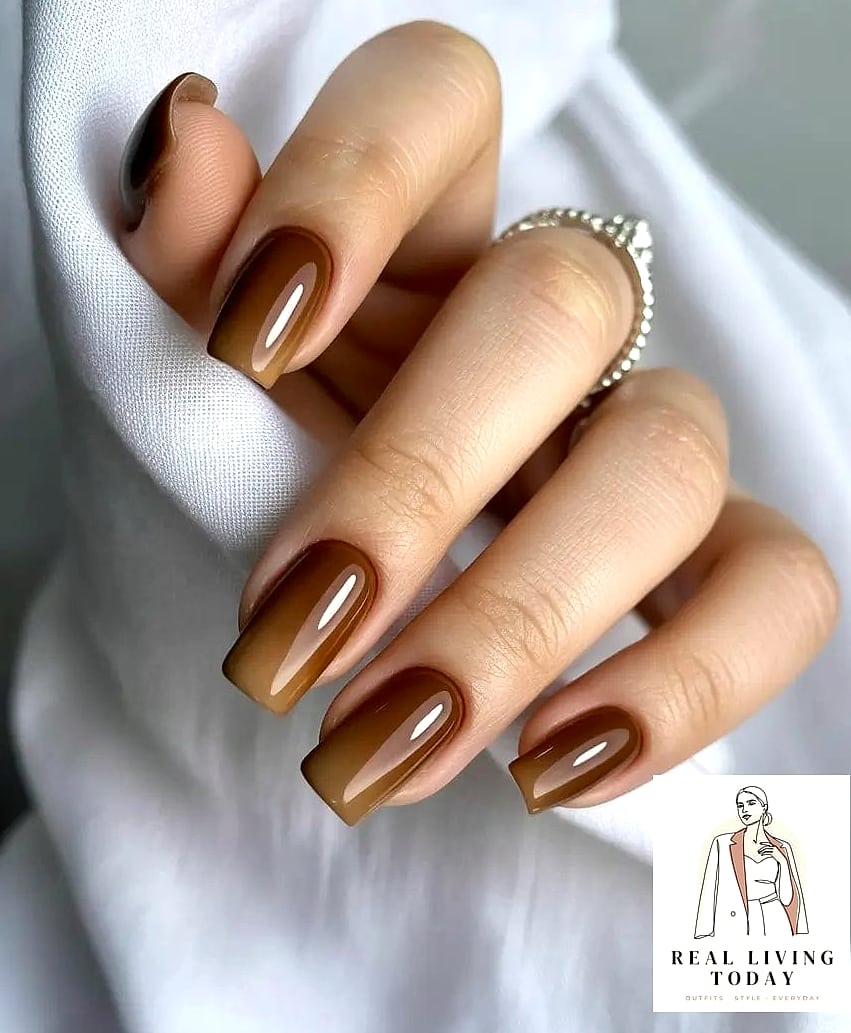 25 Fall Nail Ideas Worth Bookmarking Right Now 11 Caramel Ombre