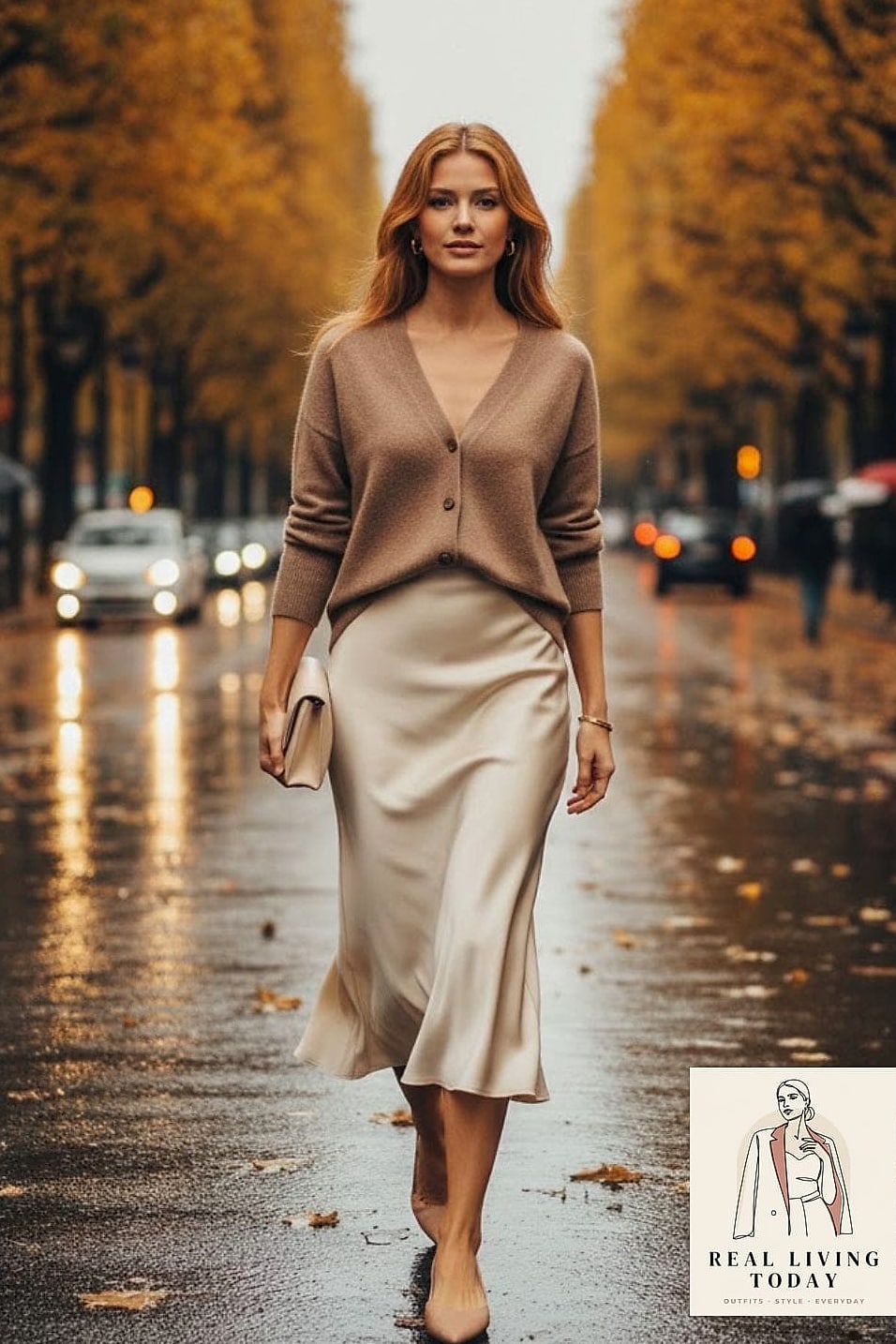 The Cardigan and Slip Skirt Duo