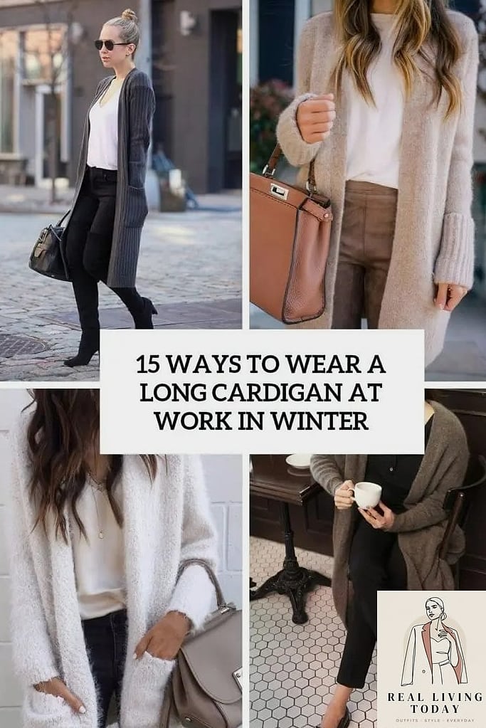 23 Cardigan Outfits Worth Pinning Immediately 23 Cardigan and Trousers for a Work-Appropriate Look