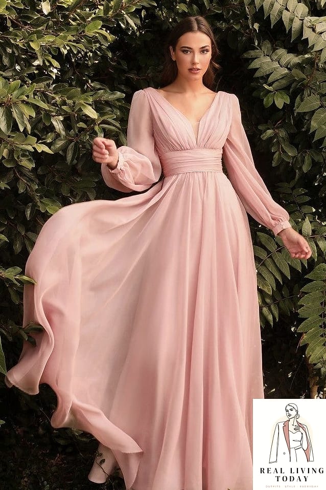 22 Fall Wedding Guest Dresses From Amazon Fashion That Are Seriously Stylish Right Now 19 A Chiffon Maxi for Old Hollywood Glamour