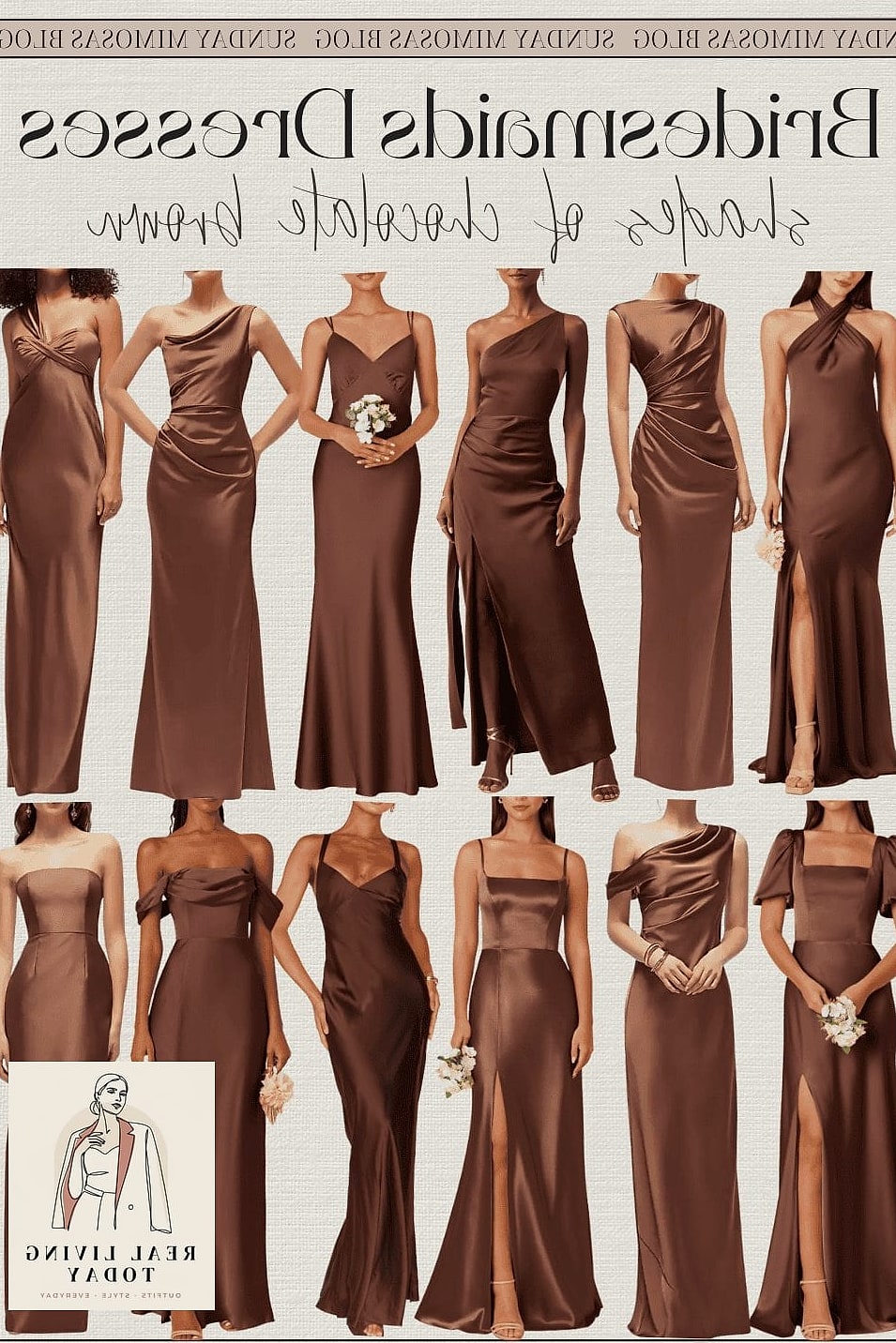 30 Dresses For A Fall Wedding As A Guest That Are Going Viral on Pinterest 8 Chocolate Brown Satin Slip Dress