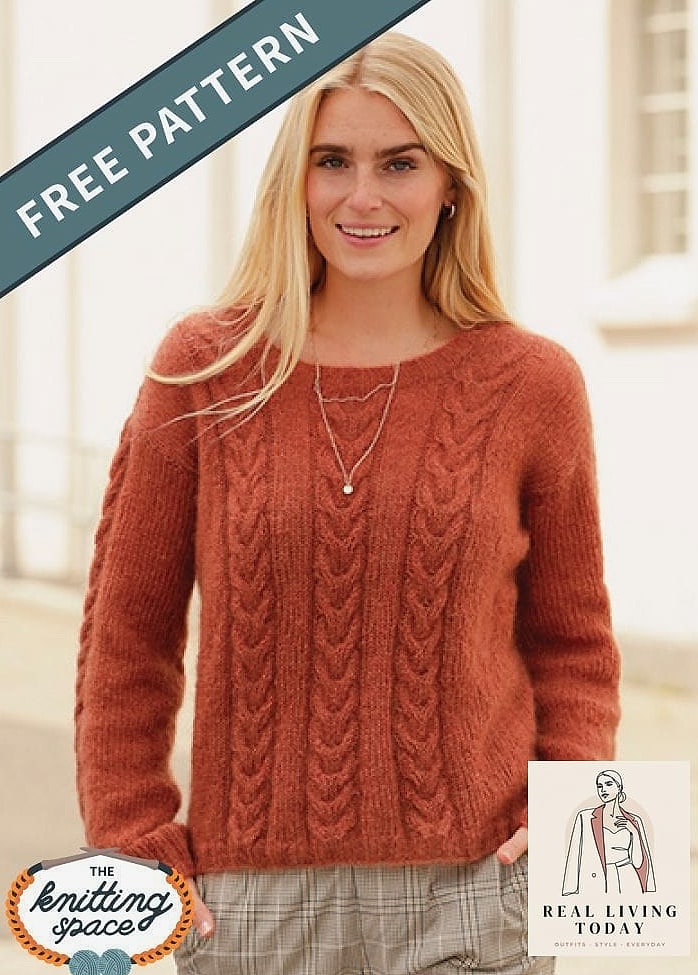 23 Womens Autumn Outfit That Are Going Viral on Pinterest 3 Chunky Knit Sweater with Straight-Leg Jeans