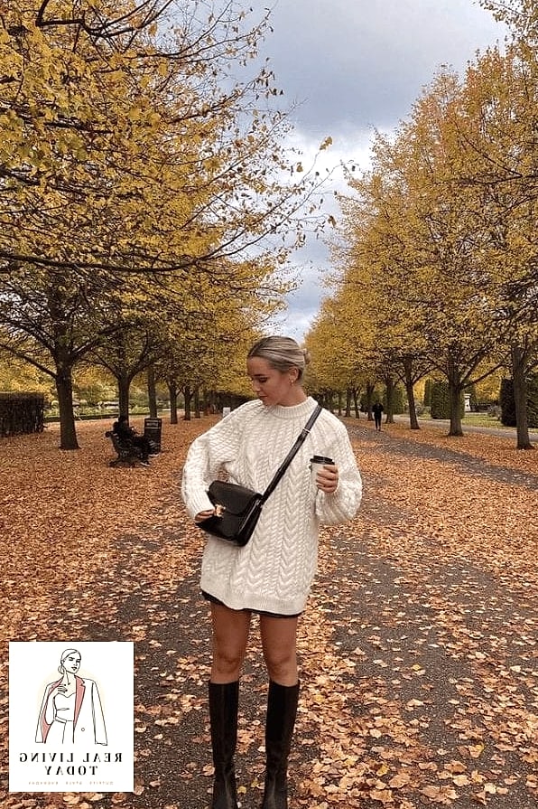 Chunky Knit Sweater and Mini Skirt