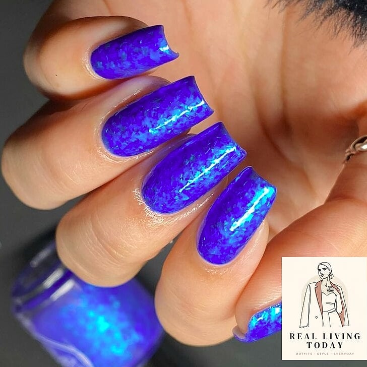 23 Blue Nail Ideas That Are Going Viral on Pinterest 2 Classic Cobalt Blue Gel Manicure