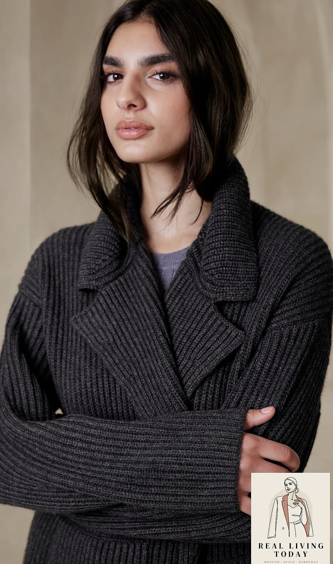 22 Coat Outfit Ideas That Will Make You Look Like the Coolest Girl This Season 22 Coatigan Layered Over a Hoodie