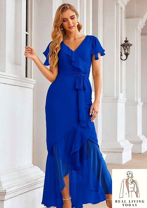 22 Fall Wedding Guest Dresses From Amazon Fashion That Are Seriously Stylish Right Now 5 A Cobalt Blue Fit-and-Flare for Maximum Movement