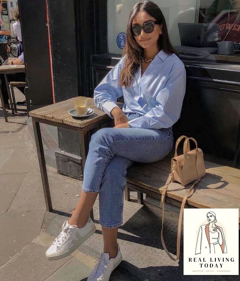 26 Coffee Date Outfit That Actually Look Amazing 15 The Cobalt Blue Statement Piece
