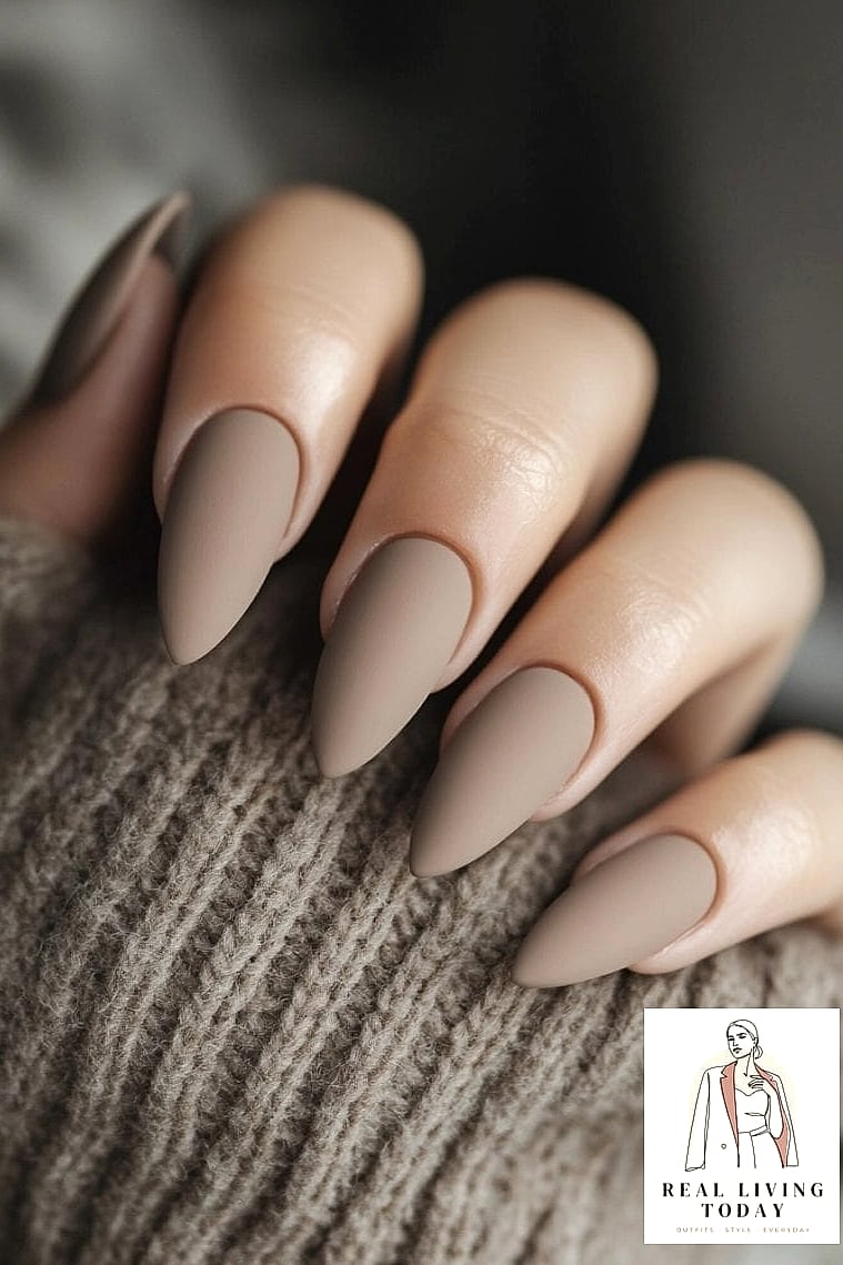 23 Old Money Nails That Are Going Viral on Pinterest 7 Cool Taupe Neutral