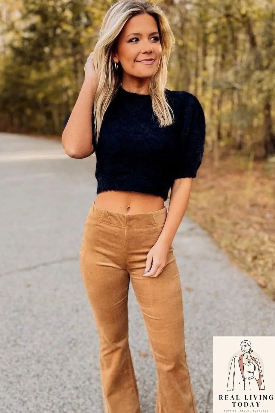 Corduroy Pants and a Cropped Sweater