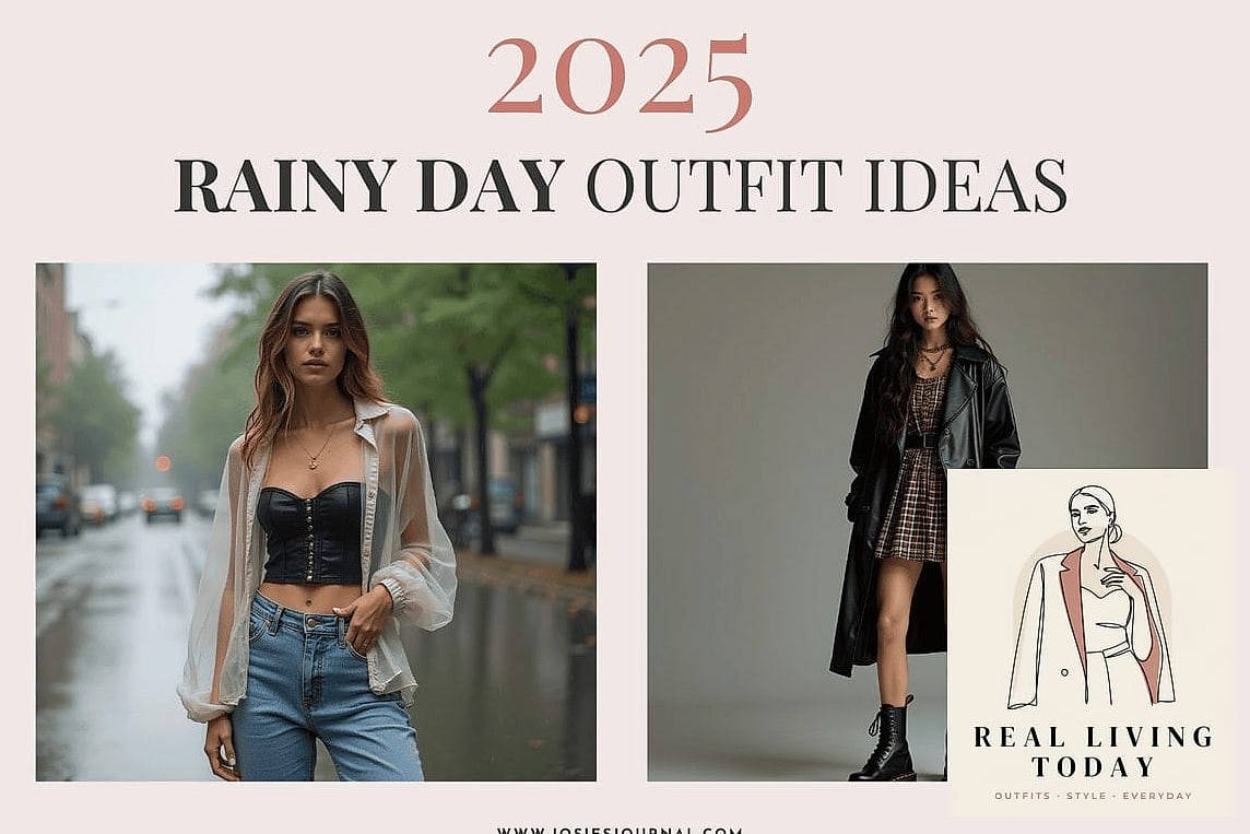 29 Rainy Day Outfit That Actually Look Amazing 12 Corset Top Under an Open Cardigan
