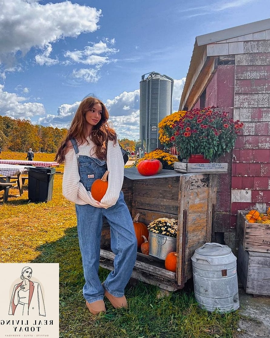 22 Cute Pumpkin Patch Outfit Ideas That Are Cozy and So Instagram-Worthy 5 Cozy Cardigan Over a Sundress