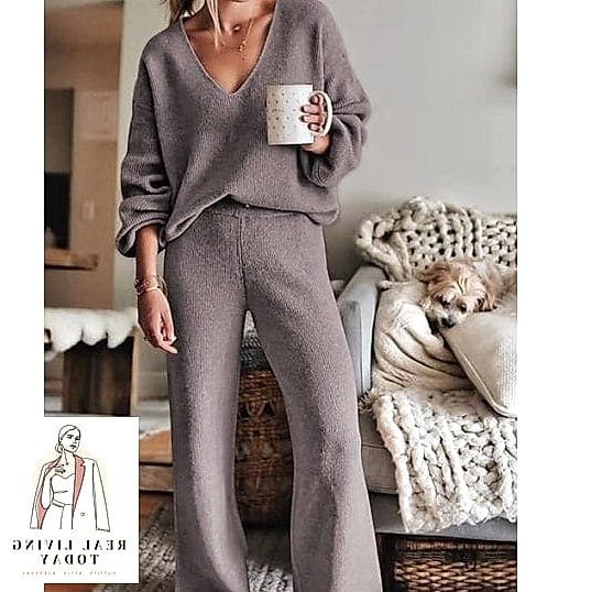 25 Friendsgiving Outfit Ideas That Are Stylish, Cozy and Totally Pinterest-Worthy 19 The Cozy Two-Piece Loungewear Set (Elevated)