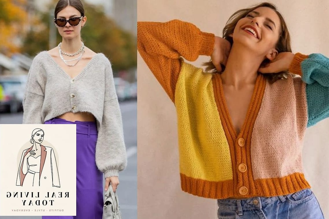 23 Cardigan Outfits Worth Pinning Immediately 6 Cropped Cardigan with Wide-Leg Trousers