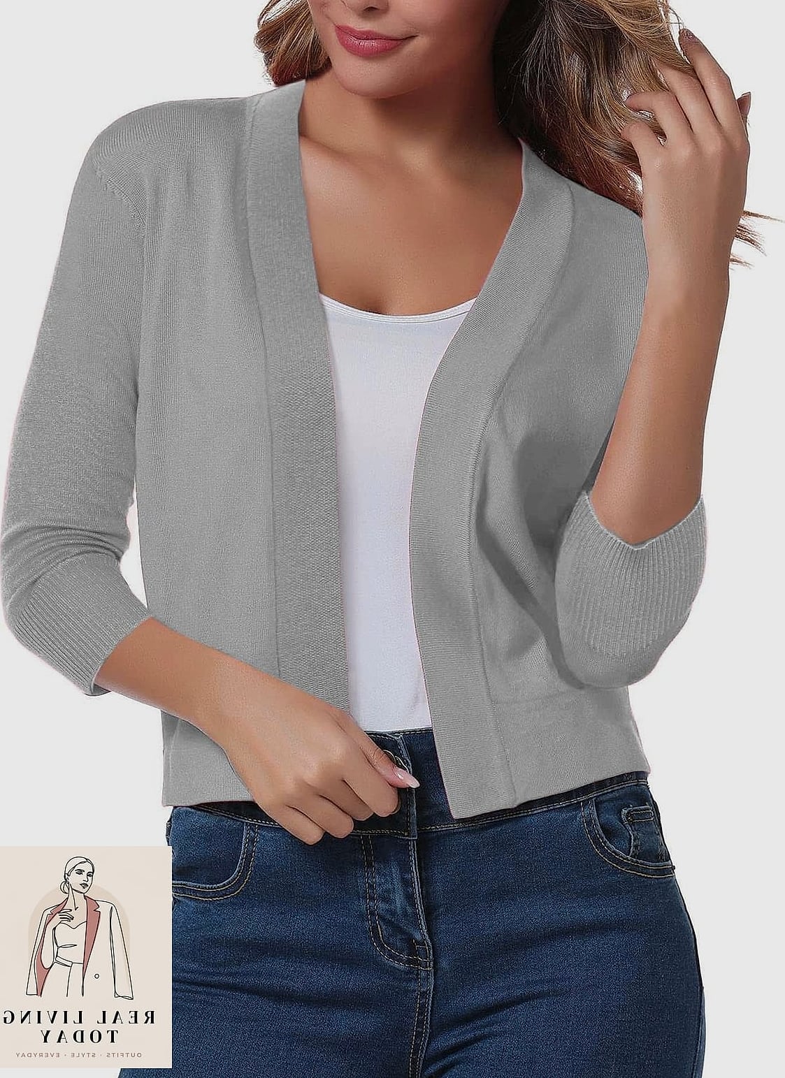 20 Sweater Over Dress That Actually Look Amazing 2 Cropped Cardigan Over a Midi Dress