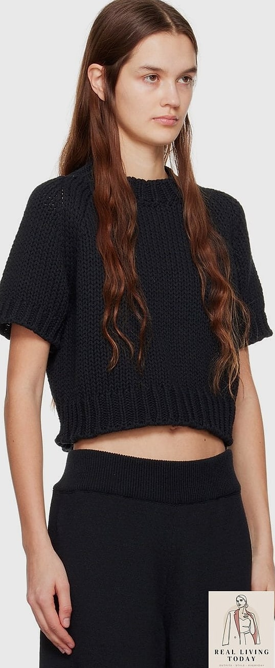 Cropped Sweater and Straight-Leg Sweatpants