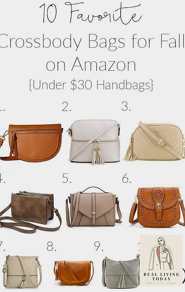 23 Amazon Fall Capsule Wardrobe You'll Want to Wear on Repeat 11 The Crossbody Bag in Cognac or Black