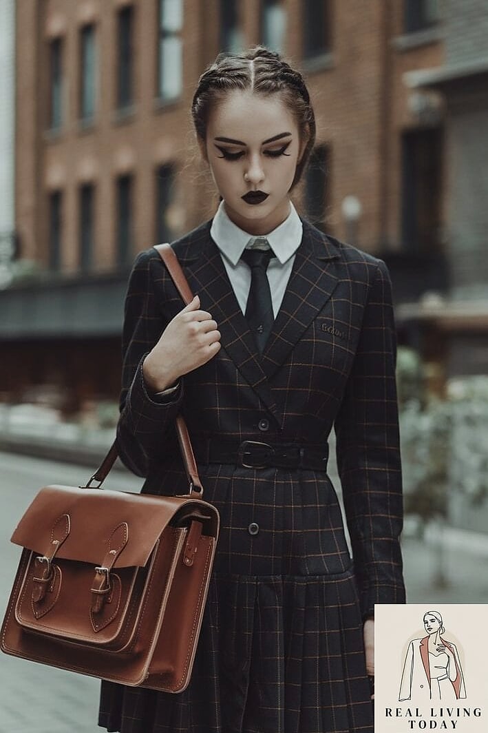 28 Edgy Work Outfits You'll Want to Wear on Repeat 23 Dark Academia Inspired Layers