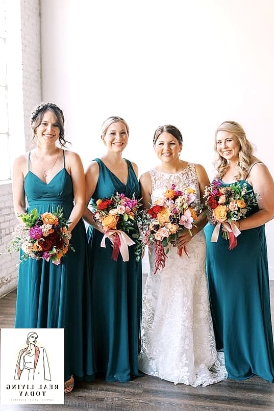 30 Dresses For A Fall Wedding As A Guest That Are Going Viral on Pinterest 30 Deep Teal Wrap Midi Dress