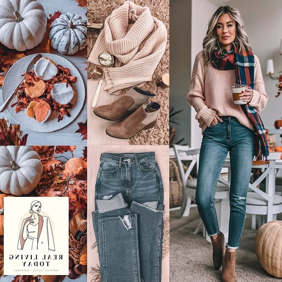 23 Fall Brunch Outfit That Look Effortlessly Chic 20 The Denim on Denim Moment