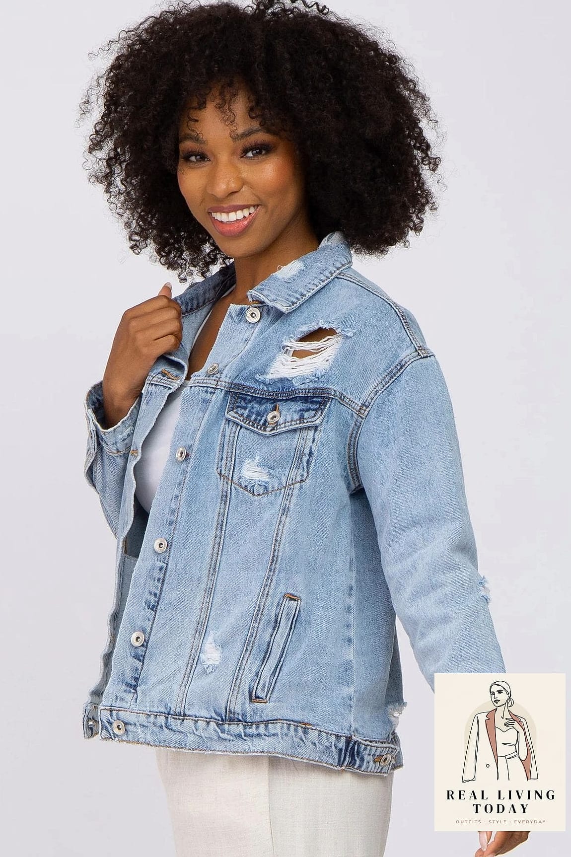 28 Edgy Work Outfits You'll Want to Wear on Repeat 10 Denim on Denim, Elevated