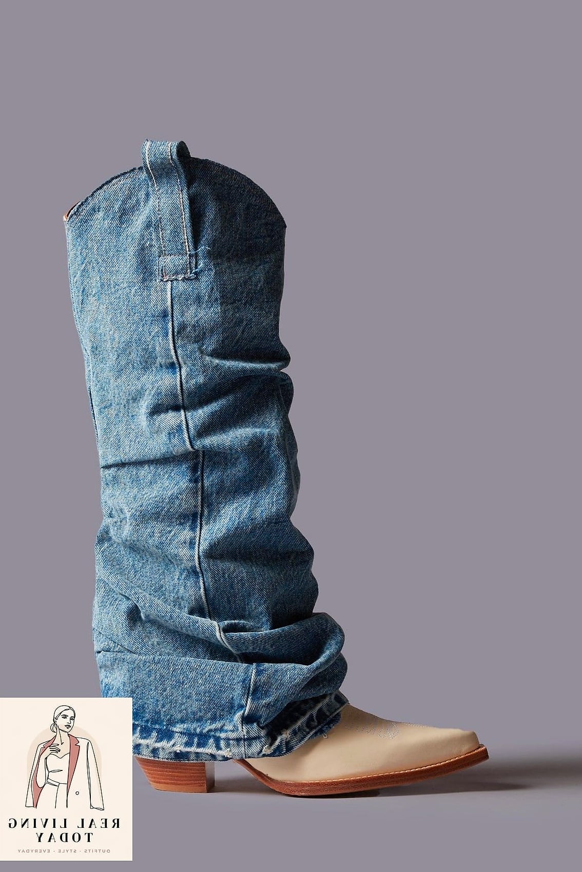 26 Cowboy Boots Outfit Worth Pinning Immediately 5 Denim on Denim on Boots