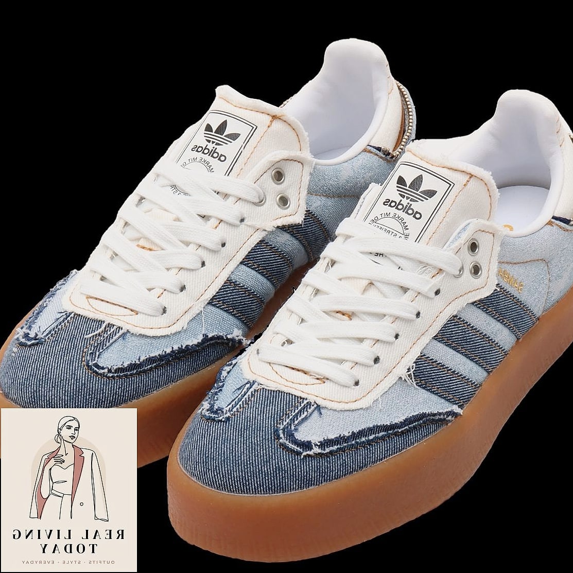 29 Trendy Sneakers Outfit You Need to Know About 19 Denim-on-Denim with Retro Sneakers