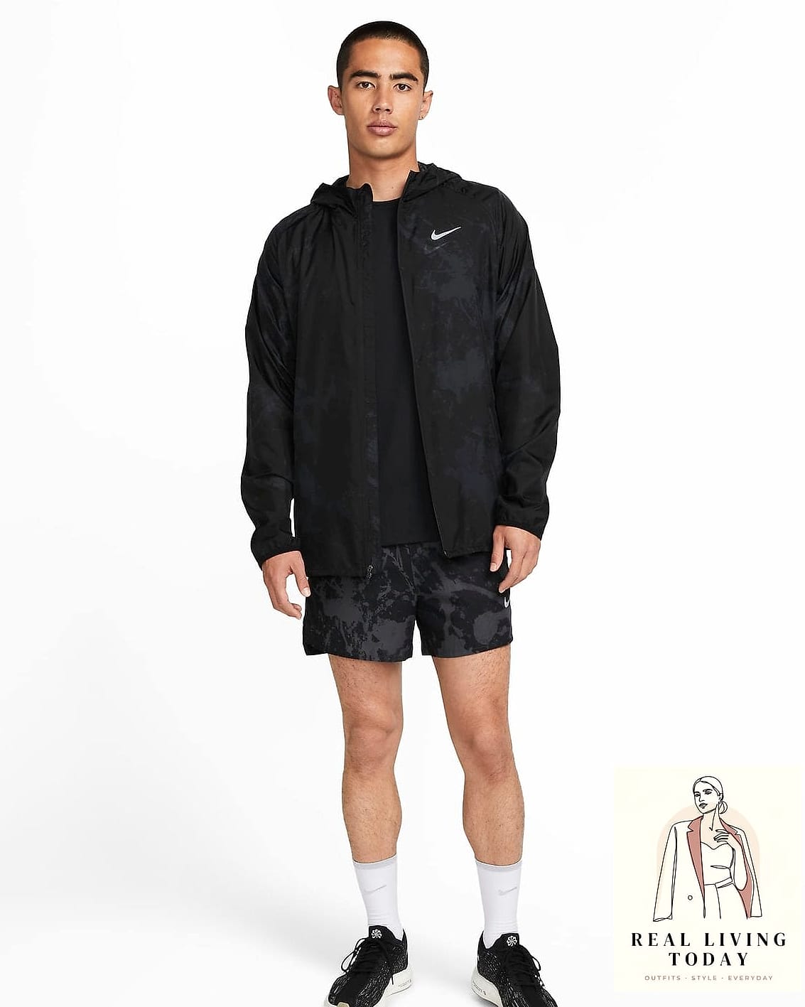 22 Running Shorts Outfits Worth Pinning Immediately 5 Denim Jacket and Bike Shorts