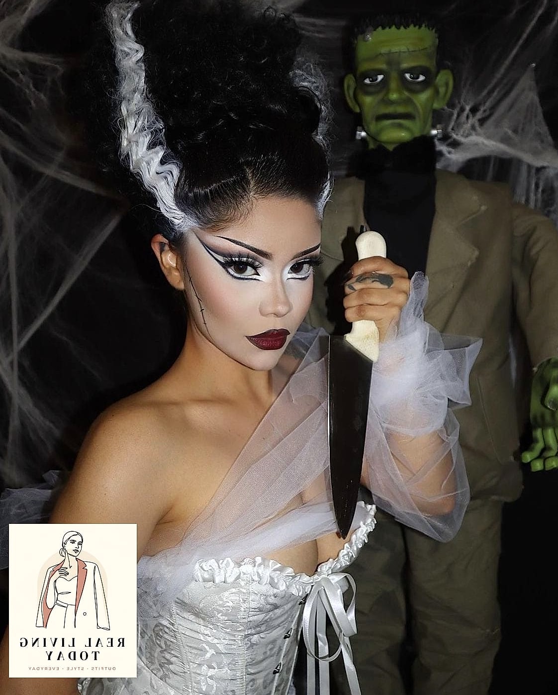 28 Iconic Halloween Costumes That Are Seriously Stylish Right Now 21 The Editorial Bride of Frankenstein