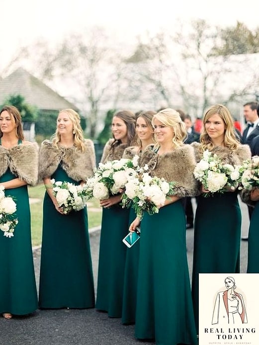 30 Dresses For A Fall Wedding As A Guest That Are Going Viral on Pinterest 3 Emerald Green Midi With Puff Sleeves