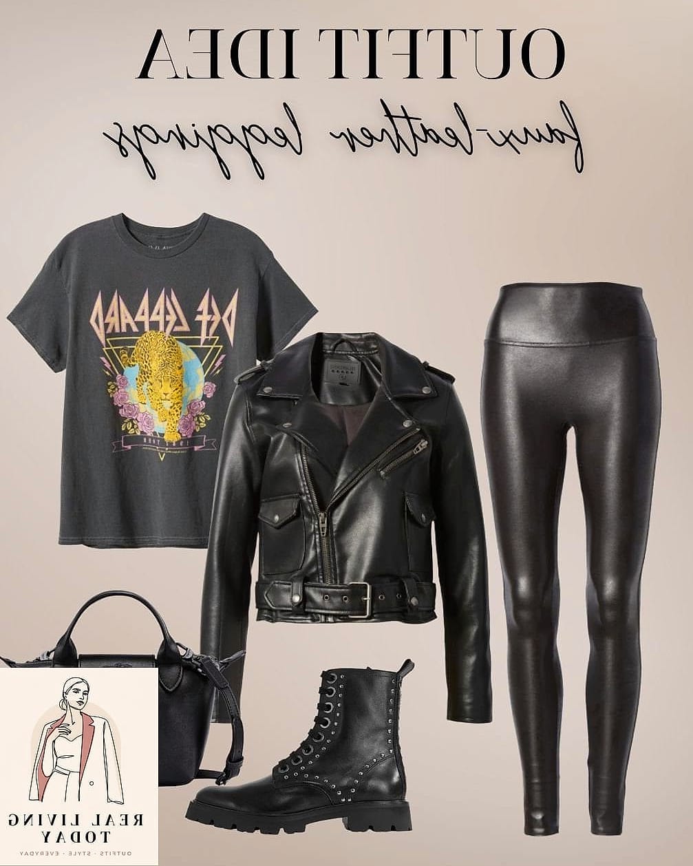 28 Edgy Work Outfits You'll Want to Wear on Repeat 11 Faux Leather Trousers With a Silk Cami