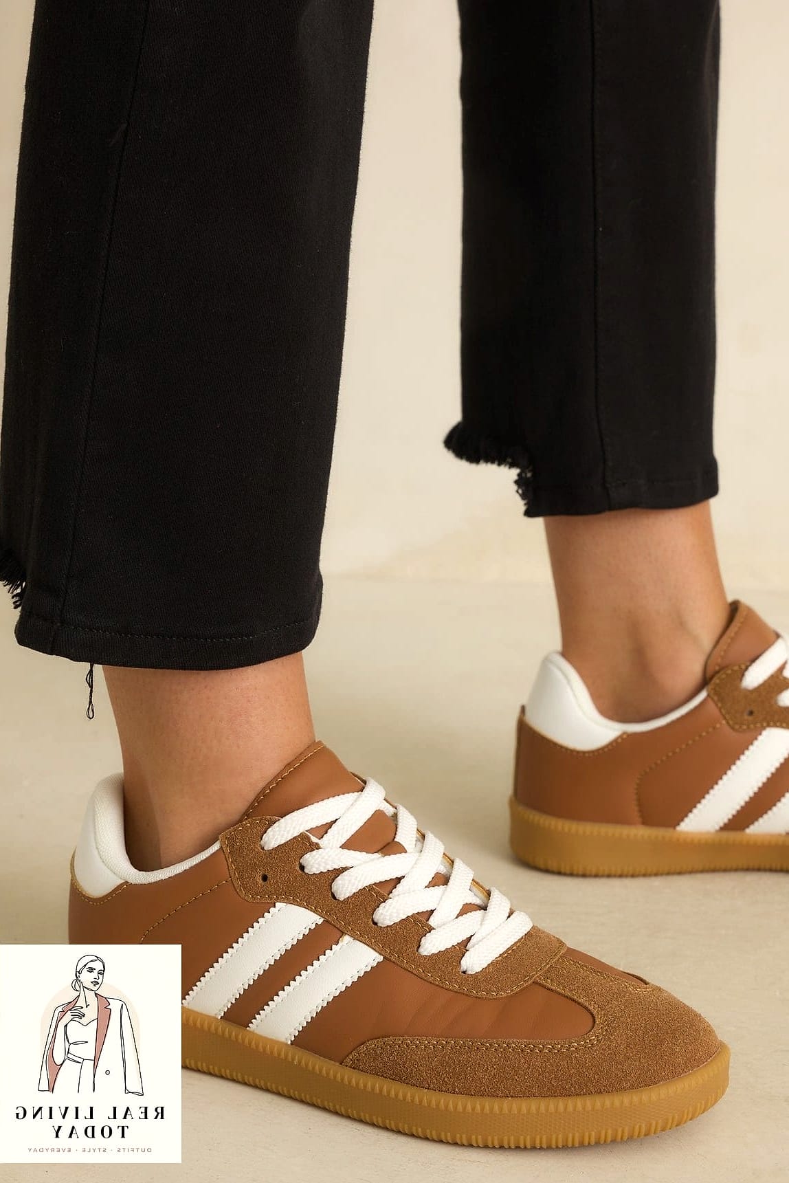 29 Trendy Sneakers Outfit You Need to Know About 25 Faux Leather Pants with Chunky Sneakers