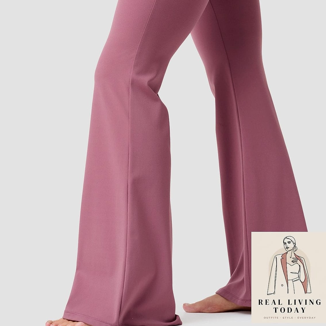 23 Pilates Outfit That Actually Look Amazing 4 Flared Leggings for a Different Silhouette