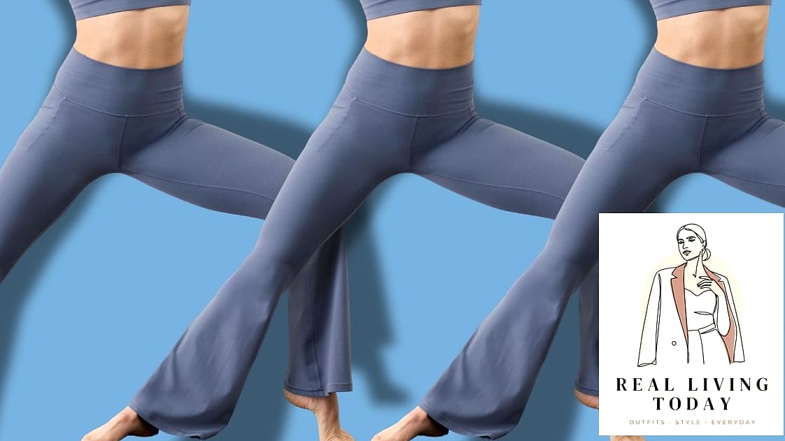 21 Yoga Outfit Ideas That Are Going Viral on Pinterest 4 Flare Leggings Instead of the Usual Leggings