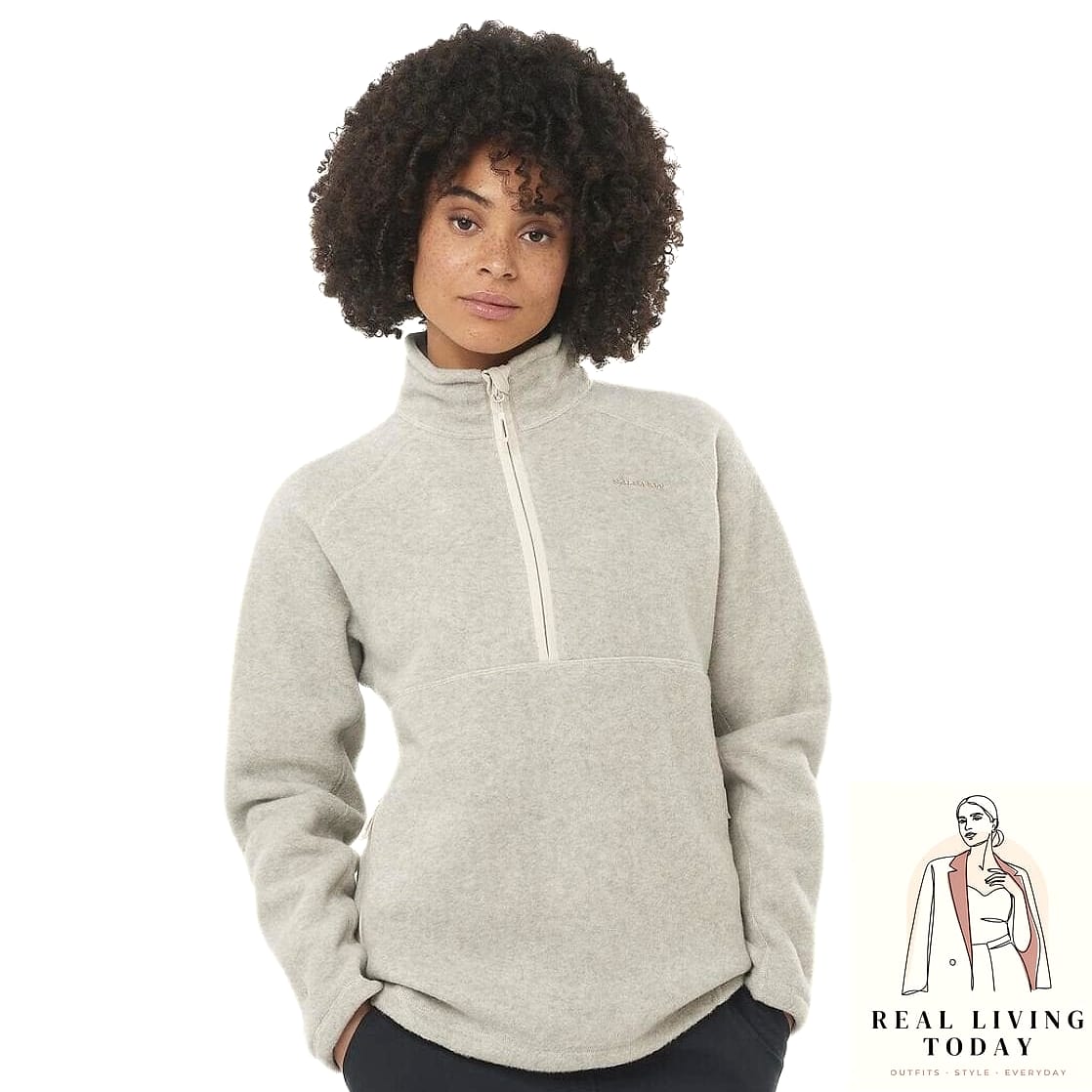 29 Rainy Day Outfit That Actually Look Amazing 25 Fleece Pullover with Cargo Pants
